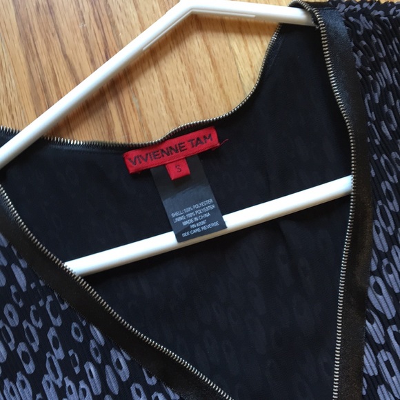 Silk Zipper Vivienne Tam Dress - Picture 3 of 3